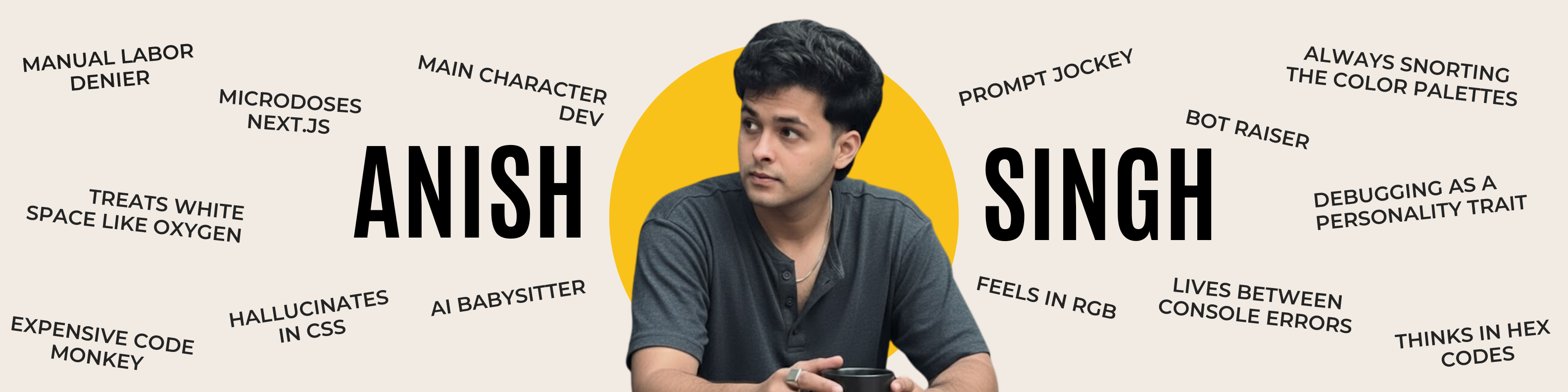Anish Singh - Web Developer & Agentic AI Professional LinkedIn Banner